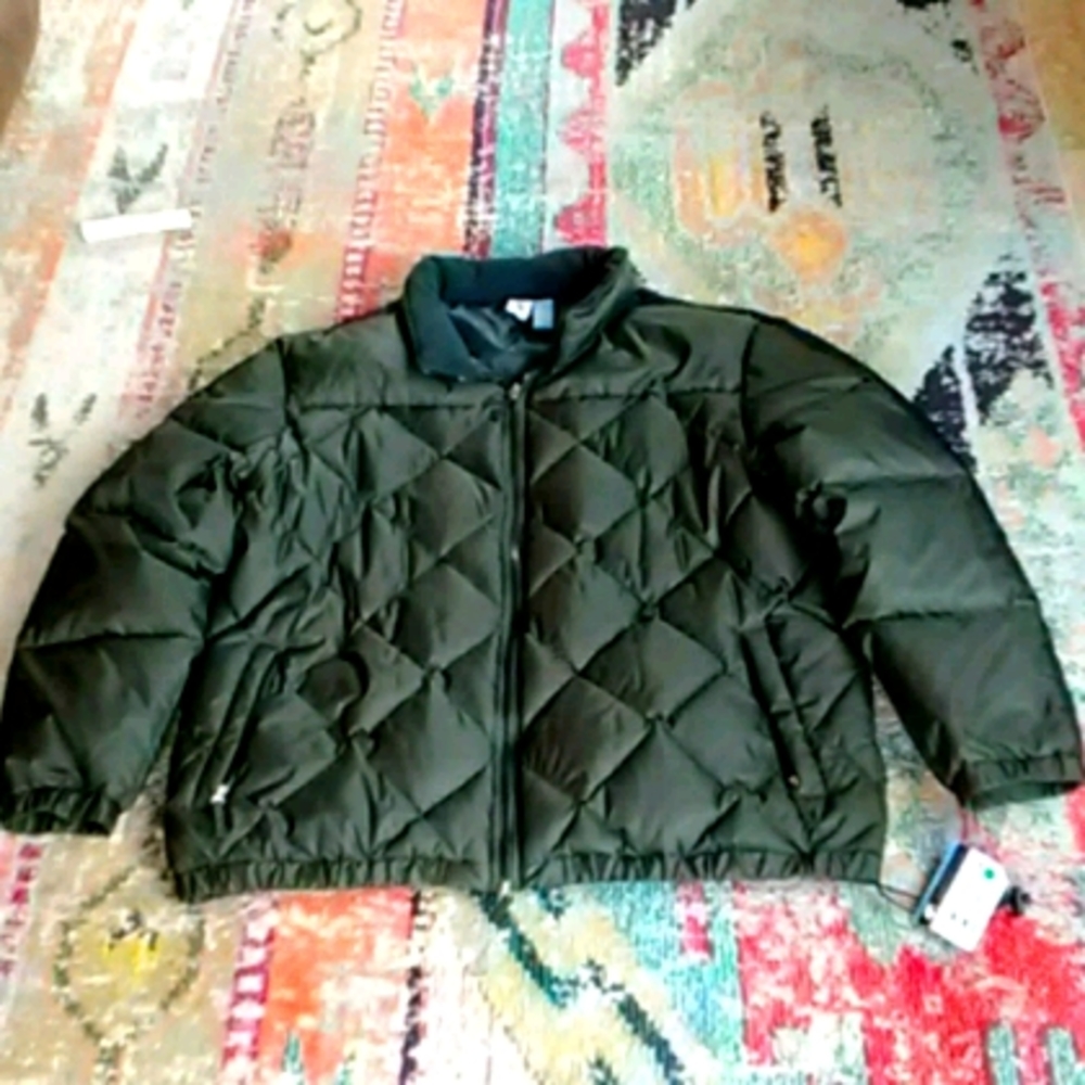 Puffy Warm Olive Blk Physcical Science Jacket XXL